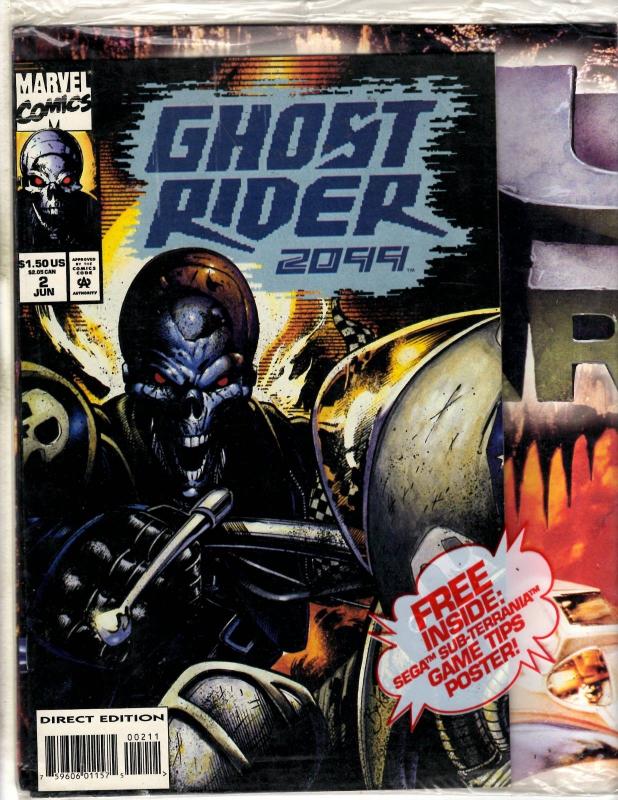 6 Marvel Comic Books Ghost Rider # 44 50 + Blaze # 18 + 2099 # 1 (2) 2 J295