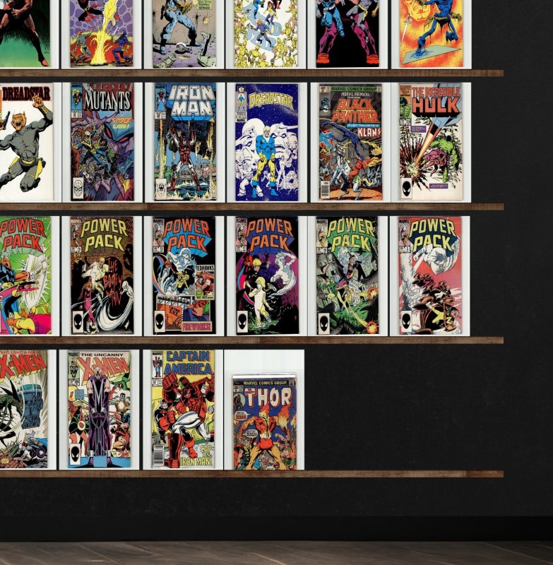 Huge Lot 150+ Comics with Power Pack, Warlord, Thor, Iron Man & More!