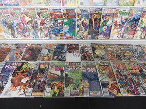 Huge Lot 140+ Comics W/ Iron Man, Daredevil, Spider-Man, +More! Avg VF- Cond!