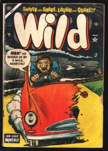 WILD #3 1954- Atlas Parody comic - Joe Maneely- Al Hartley-Atomic bomb - G/VG