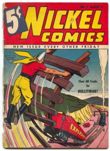 Nickel Comics #7 1940- Bulletman- Rare Golden Age- Jungle Twins