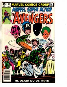 Lot Of 6 Marvel Super Action Comic Books # 18 19 20 21 22 23 Avengers Hulk J266