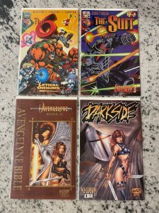 4 Comics Dark Side # 1 + Avengelyne Bible # 1 + The Suit # 1 + The 6 # 1 NM RH21