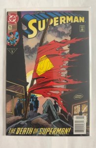 Superman #75 NEWSSTAND EDITION *Death of Superman