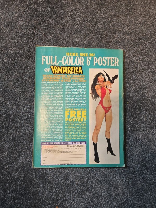Vintage Magazine Vampirella 1972 Dec #21