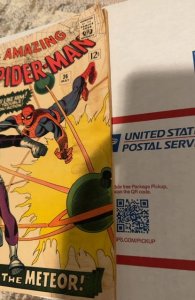 The Amazing Spider-Man #36 (1966)when a meteor falls. Water/moisture staining