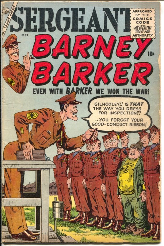 Sergeant Barney Barker #2 1956-Atlas-John Severin-Stan Lee-historic-VG
