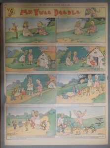 Mr. Twee Deedle Sunday Page by Johnny Gruelle from 5/11/1913 Large Full Size !