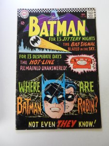 Batman #184 (1966) VG- condition subscription crease