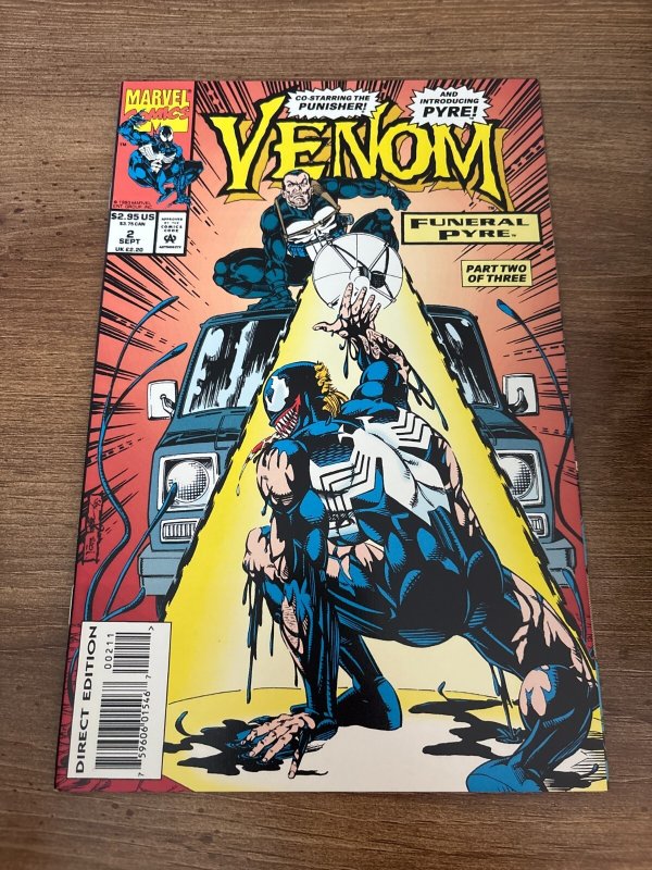 Lot Of 3 Venom Funeral Pyre Marvel Comic Books # 1 2 3 VF-NM Punisher 18 J454