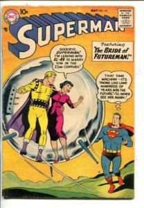 SUPERMAN #121-1958-DC-BRIDE OF FUTUREMAN-vg