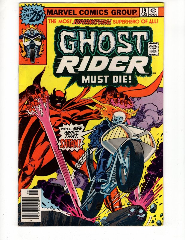 Ghost Rider #19 (1976) Marvel Bronze Age Supernatural / ID#284