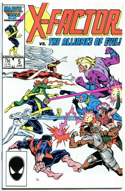 X-FACTOR #5, VF+, Mutants, Apocalypse, 1986, more Marvel in store, Rubinstein