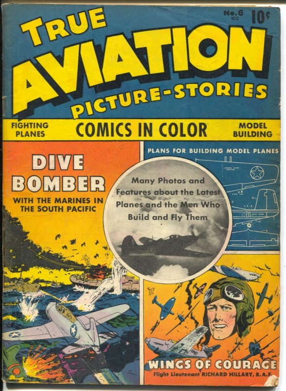 True Aviation Picture Stories #6 1943-Parents=WWII comics & pix-FN