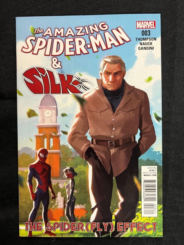 AMAZING SPIDER-MAN & SILK #1-4 - SPIDER (FLY) EFFECT - 4PC LOT (9.0/9.2) 2004