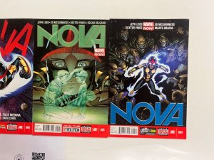 4 Nova Marvel Comic Books # 4 5 6 7 Avengers Defenders Iron Man Hulk 51 JS44