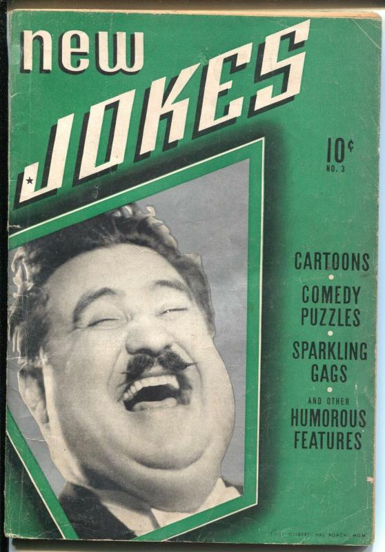 New Jokes #3 1930's-Dell-Billy Gilbert-Bill Holman-cartoons-comics-gags-FR