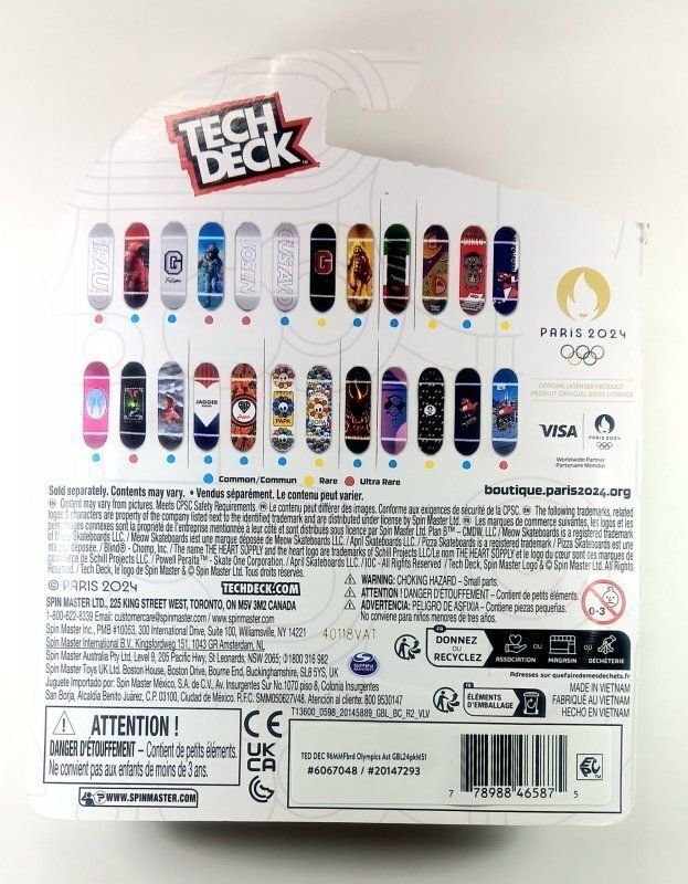 SPINMASTER OCP | 2024 PARIS OLYMPIC GAMES | TECH DECK RARE CLASS #20147293 | NIB