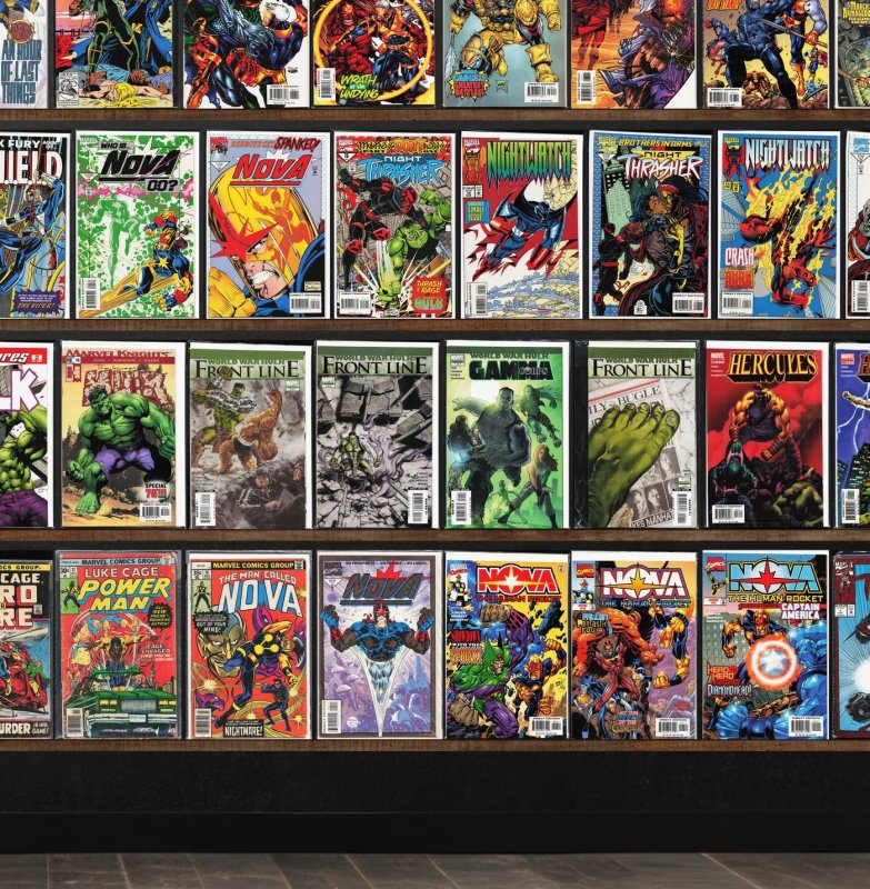 Huge Lot 150+ Comics with Cable, Nova, Night Thrasher, Nomad & More!