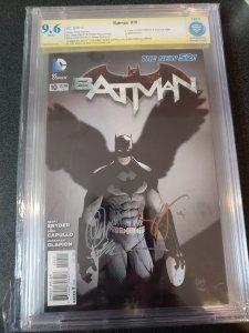 ​BATMAN #10 CBCS SS SIGNED BY SCOTT SNYDER, GREG CAPULLO & JONATHAN