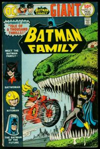 BATMAN FAMILY #3 1976-DINOSAUR- MOTORCYCLE-BATWOMAN- VG