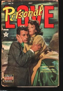 Personal Love #10 1951-Joseph Cotton & Loretta Young movie photo cover-Star b...