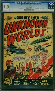 Journey Into Unknown Worlds #1 [36] (1950) CGC 7.0 FVF