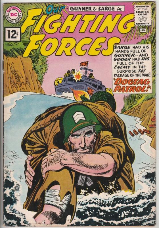 Our Fighting Forces #65 (Jan-62) VF High-Grade Gunner & Sarge