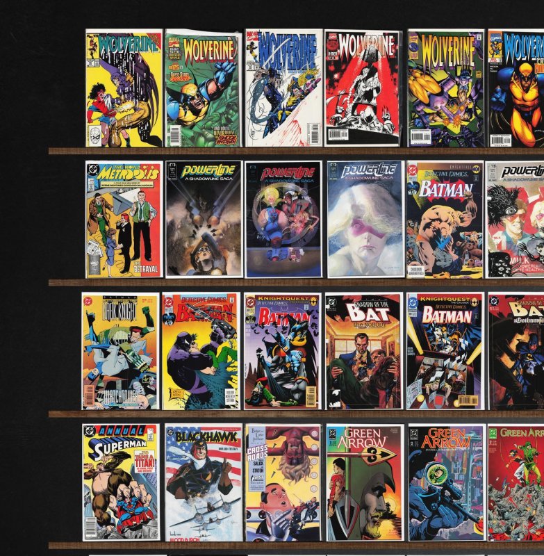 Huge Lot 150+ Comics with Superman, Green Arrow, Wolverine, Excalibur & More!
