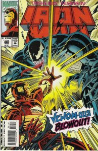 Iron Man #302 (1994)  NM+ to NM/M  original owner  Venom