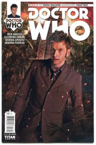 DOCTOR WHO #13 B, NM, 10th, Tardis, 2015, Titan, 1st, more DW in store, Sci-fi