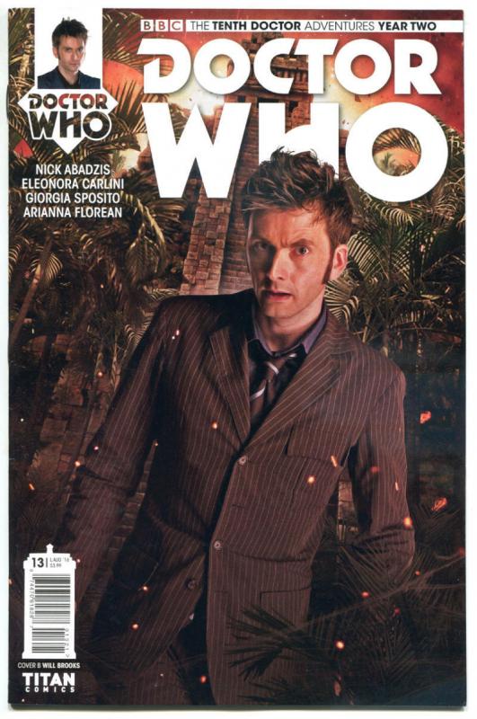 DOCTOR WHO #13 B, NM, 10th, Tardis, 2015, Titan, 1st, more DW in store, Sci-fi