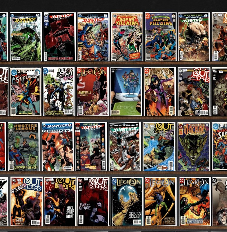 Huge Lot 150+ Comics with Batman, The Legion, Outsiders, Justice League & More!