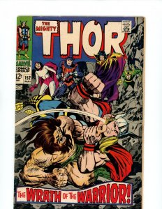 The Mighty Thor #152 - Jack Kirby Cover Art (5.0/5.5) 1968 