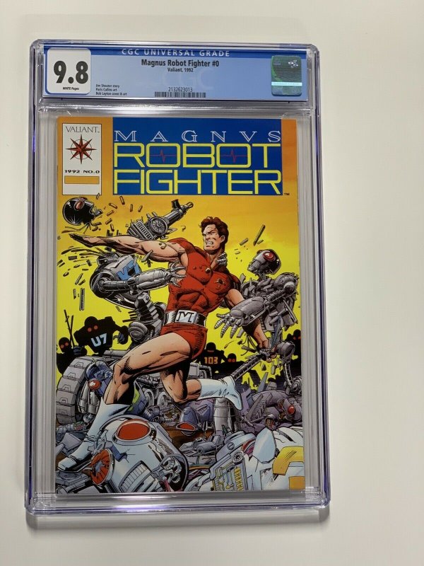 Magnus Robot Fighter 0 Cgc 9.8 White Pages Valiant