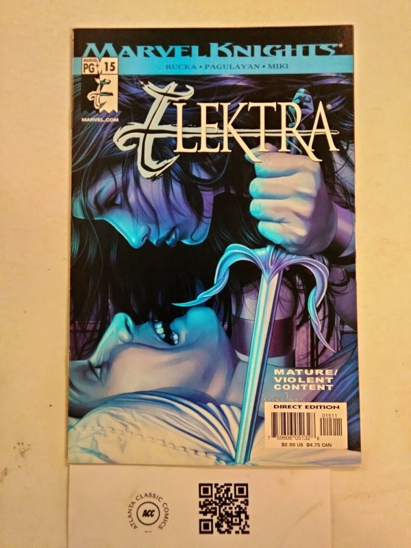 Elektra #15 VF-NM Marvel Comics comic book 12 JW60