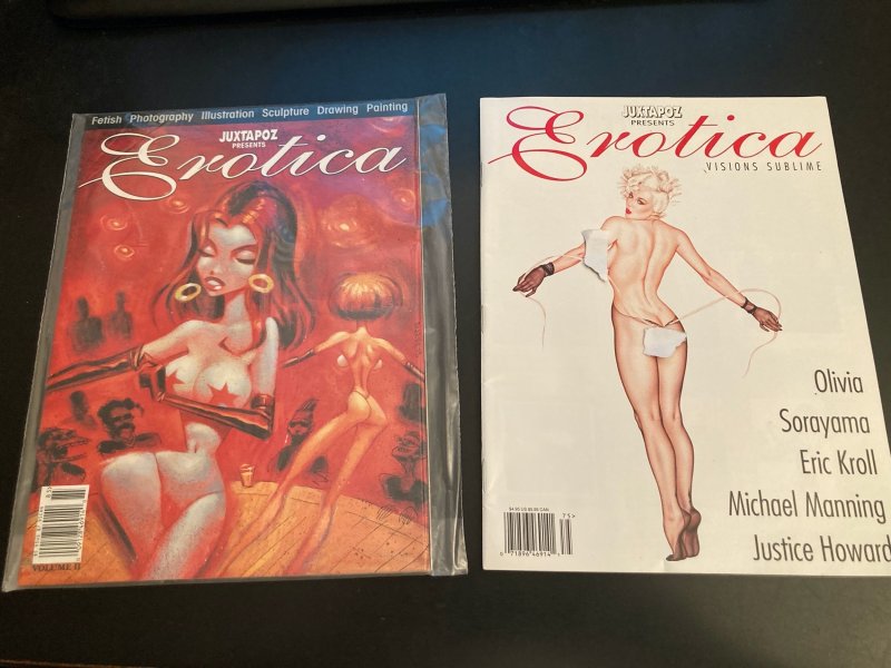 5 ADULT GN/COMIX/MAGS! 2 Juxtapoz/EROTICA Visions Sublime + Eros Liz & Beth + 2!