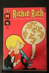 Richie Rich #82 (1969) Mid-Grade FN dollar sign microscope find cover wow!