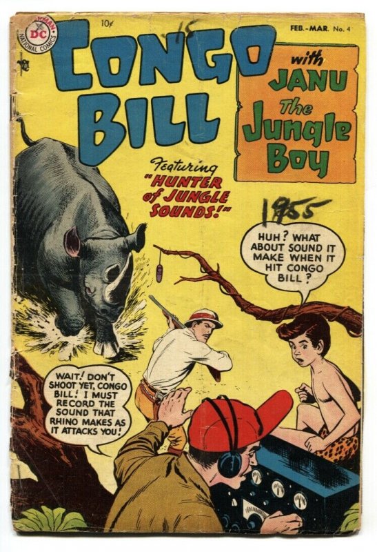 CONGO BILL #4-1954-JANU THE JUNGLE BOY-Nick Cardy-FR