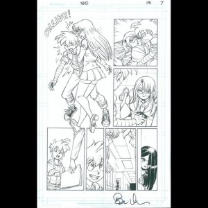 NINJA HIGH SCHOOL Issue 191 Page 7 Original art Signed by Ben Dunn