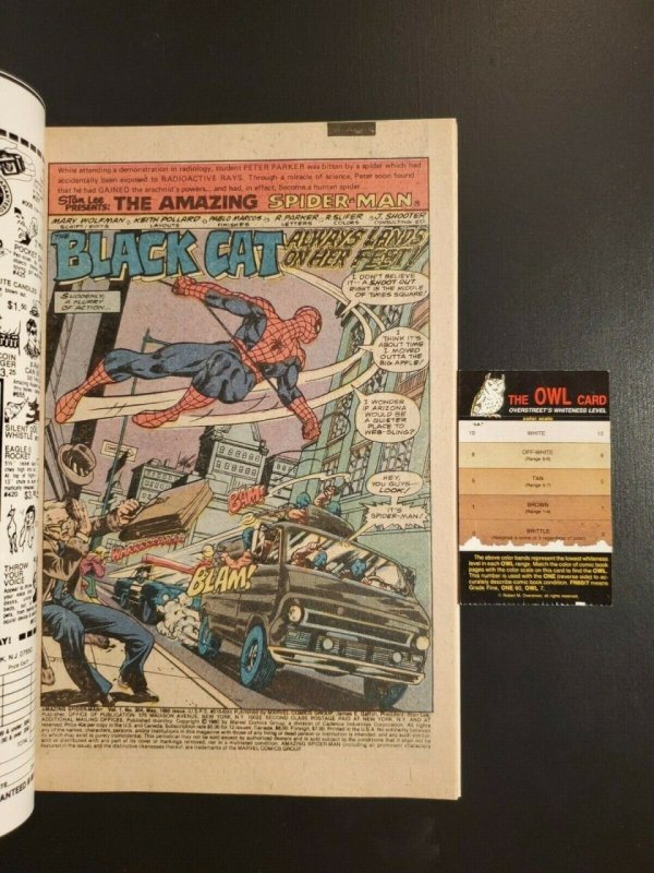 Amazing Spider-Man #204 (1980) VF+ 3rd appearance Black Cat Marv Wolfman |