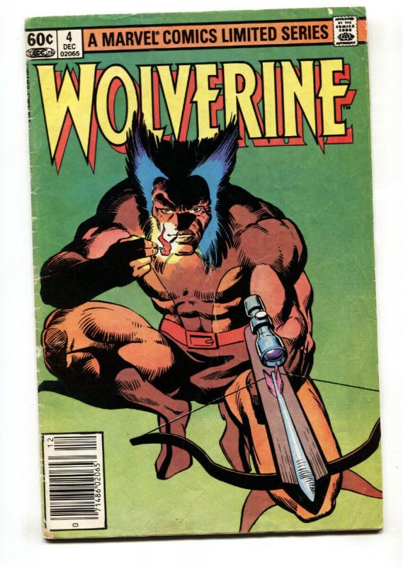 Wolverine Limited Series #4 Marvel comic book 1982 g/vg