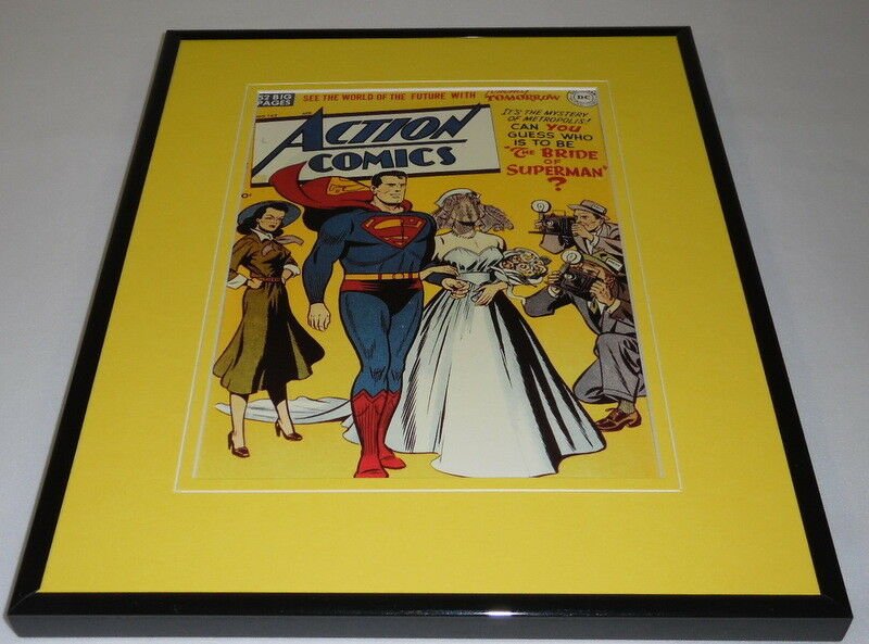 Action Comics #143 DC Framed 11x14 Repro Cover Display Superman Bride