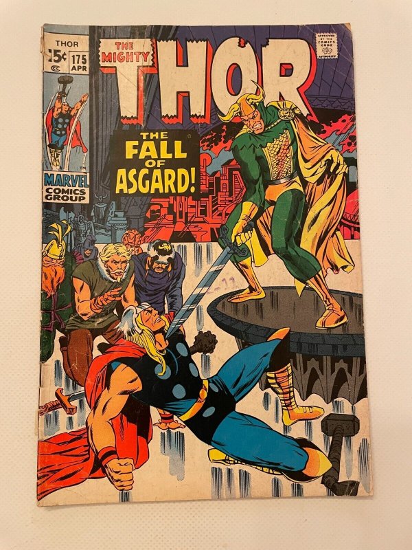 The Mighty Thor # 175 VG- Marvel Comic Book Loki Sif Odin Asgard 24 LI2
