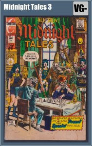 Midnight Tales 3 (1973) VG- Bronze Age Charlton comic