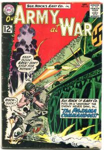 Our Army at War #122 1962- Sgt Rock- DC Silver Age War- Joe Kubert VG