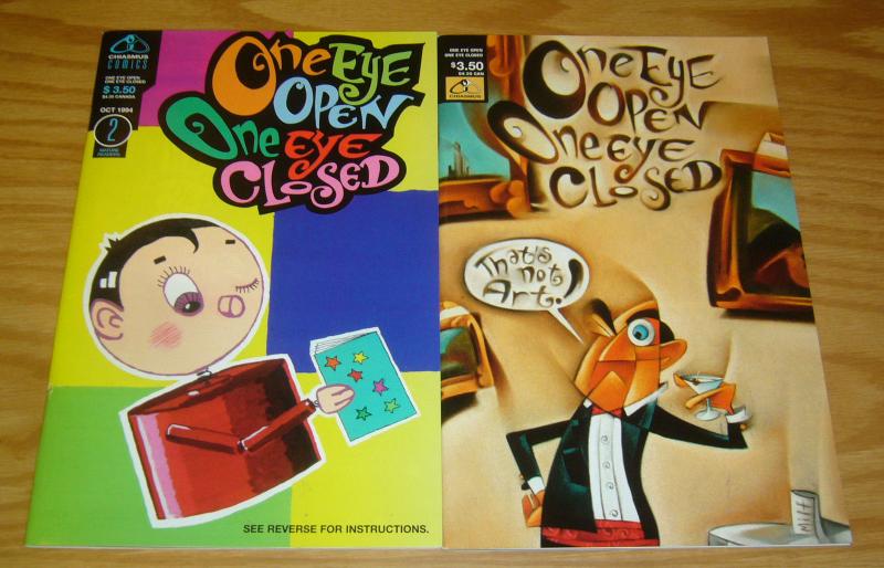 One Eye Open, One Eye Closed #1-2 VF/NM complete series - dave cooper -nicholson 