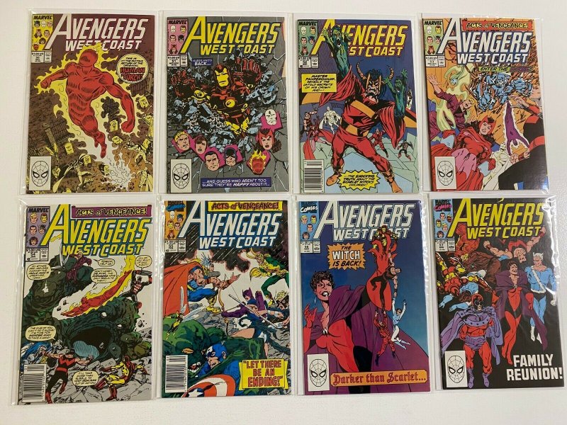 Avengers West Coast lot #50-102 Marvel 50 different books 6.0 FN (1989 to 1991)
