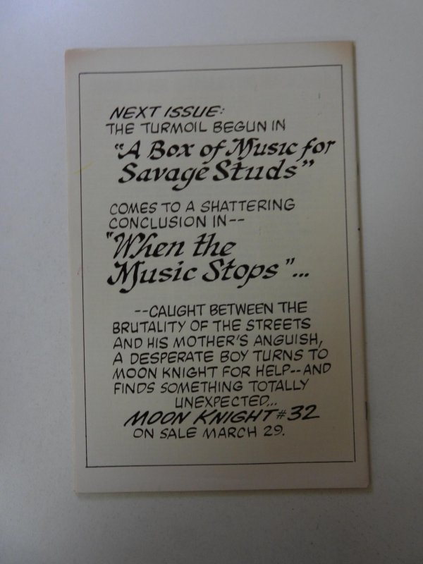 Moon Knight #31 (1983) VF condition
