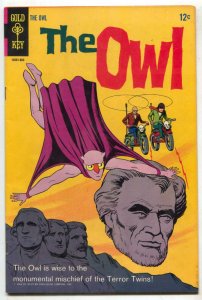 The Owl #2 1968- FINAL ISSUE- Rare- Mount Rushmore F/VF